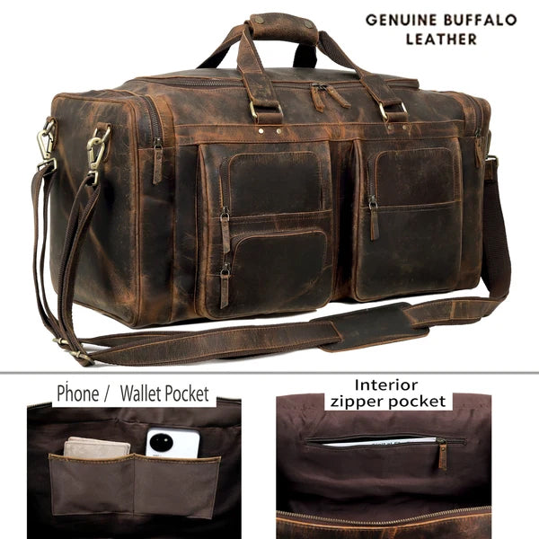 Farm Premium Buffalo Leather Duffle