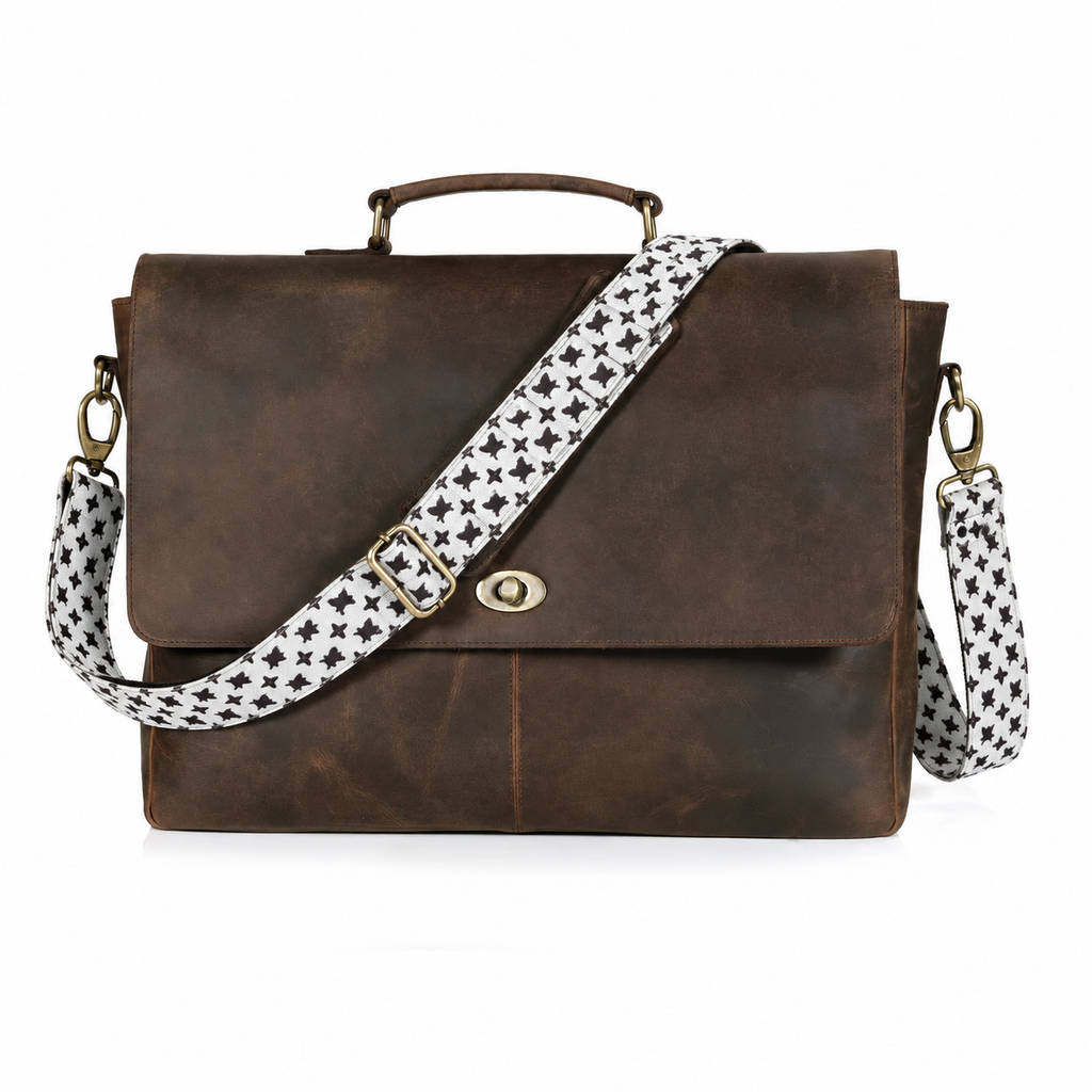 Captain Lawyer Leather Messenger Bag