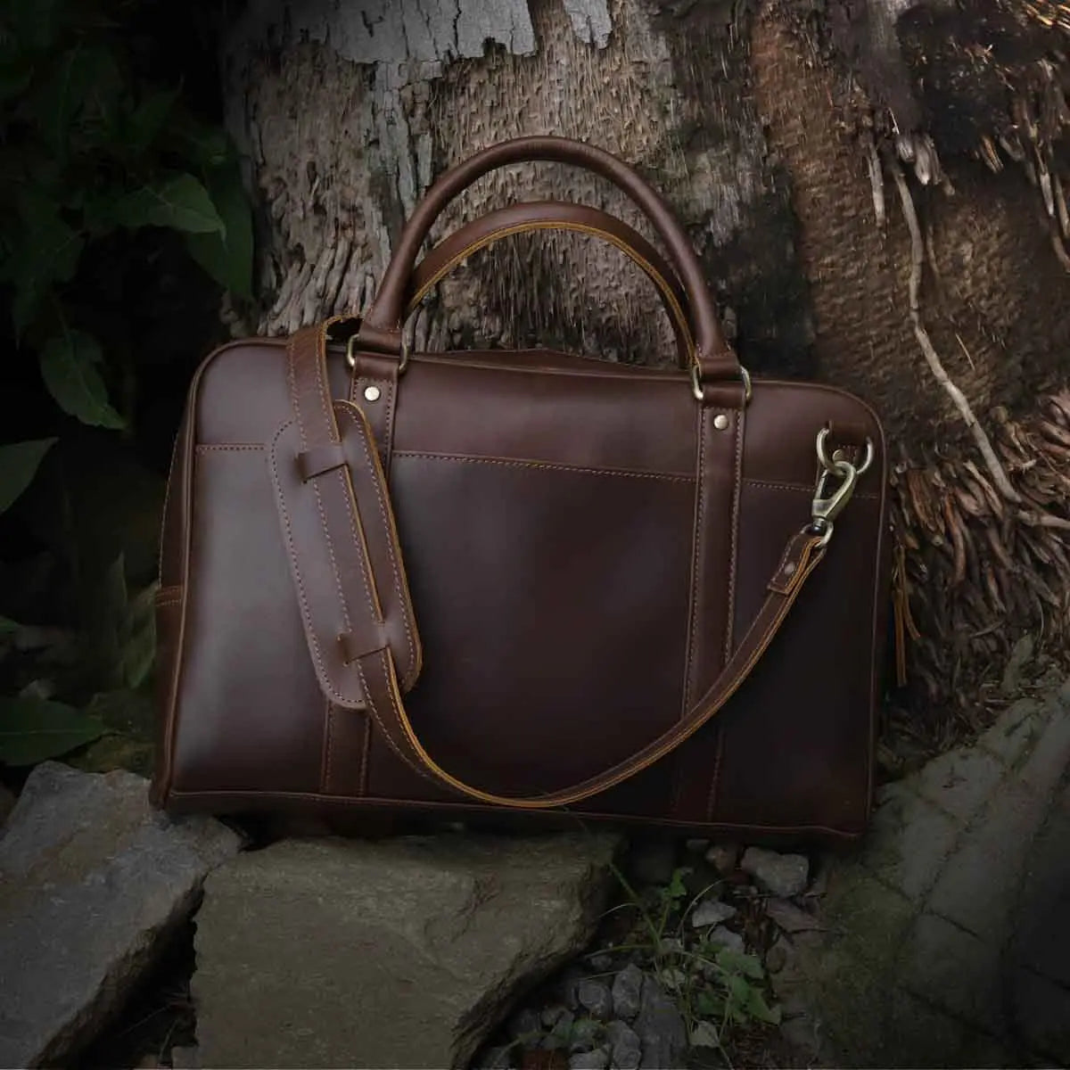 Jordan Buffalo Leather Briefcase