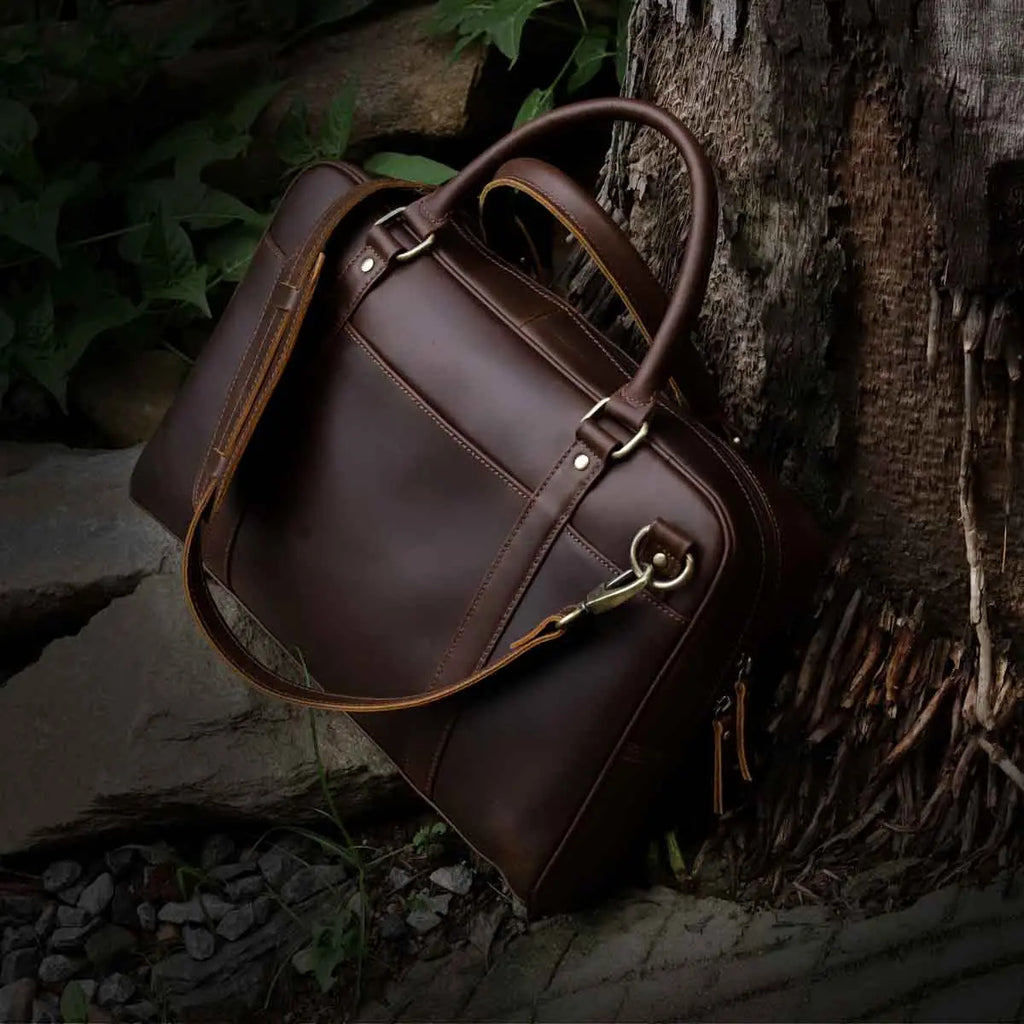 Jordan Buffalo Leather Briefcase