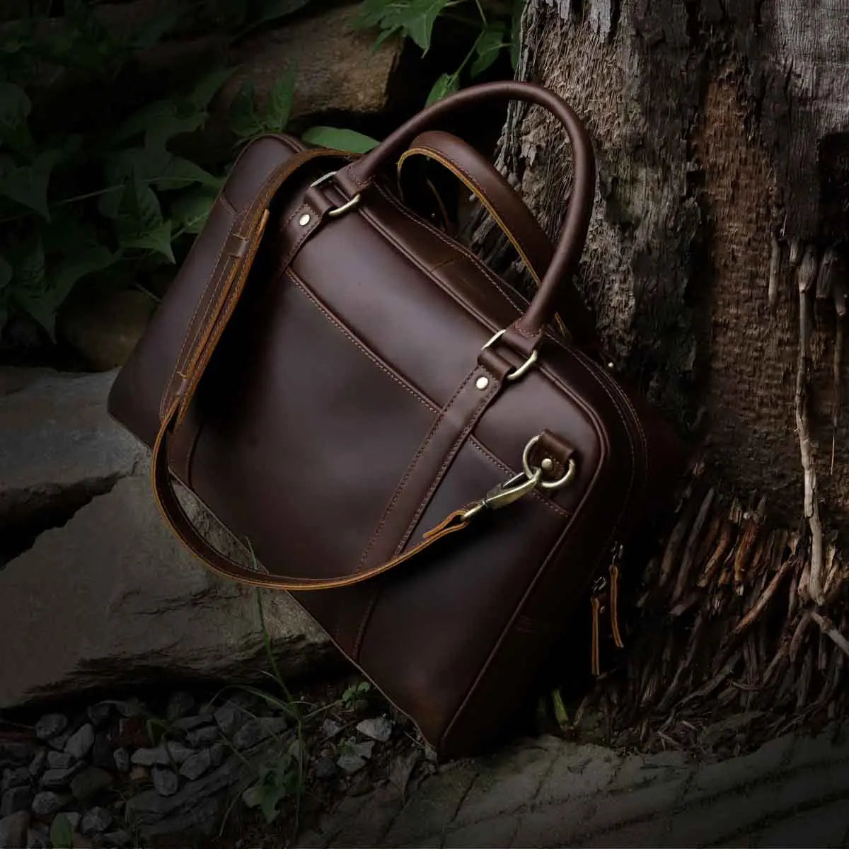 Jordan Buffalo Leather Briefcase