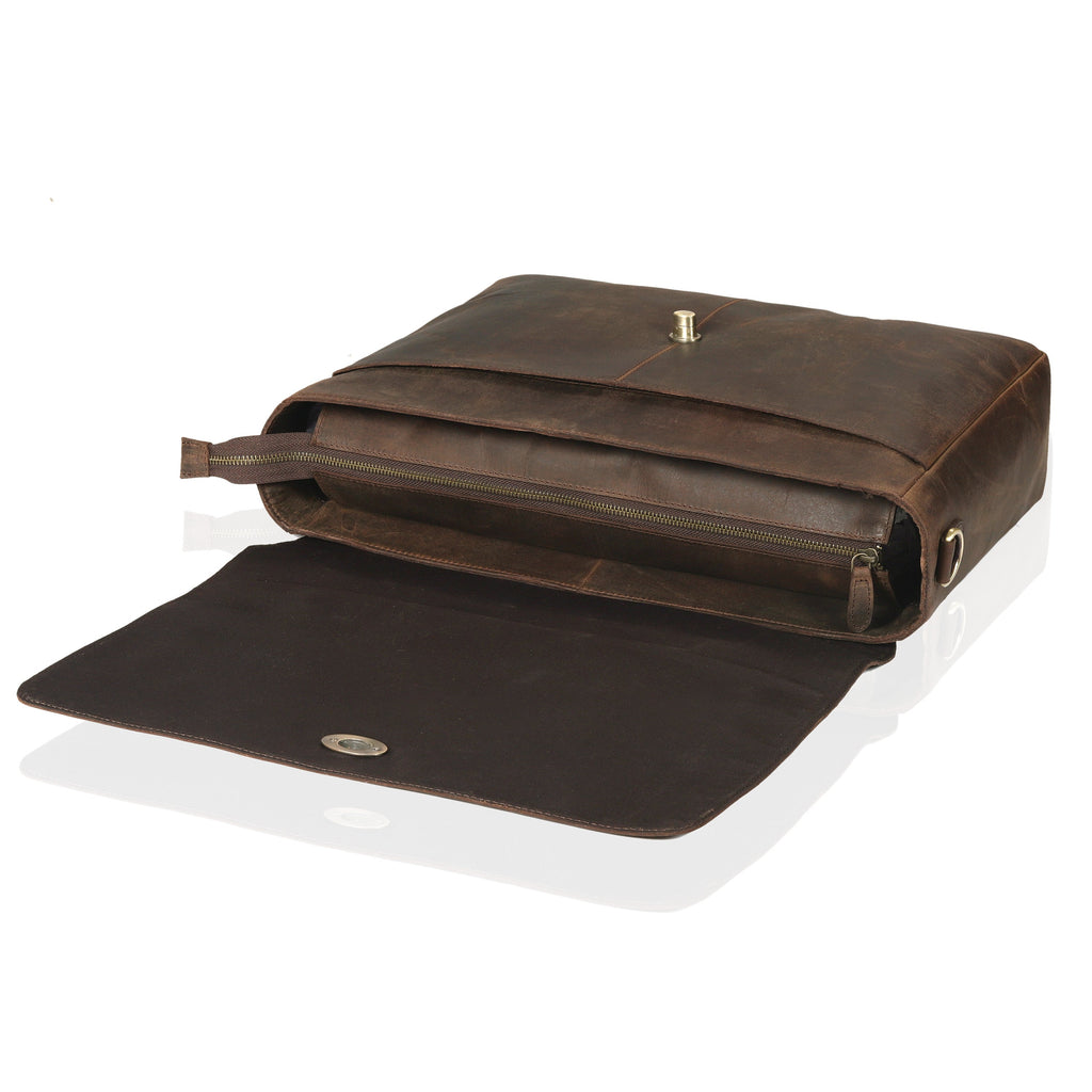 Captain Lawyer Leather Messenger Bag