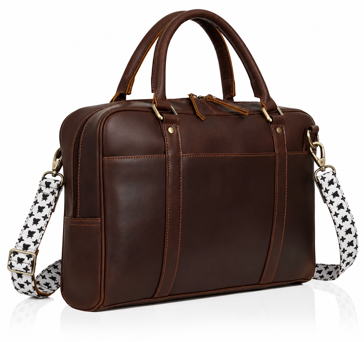 Jordan Buffalo Leather Briefcase